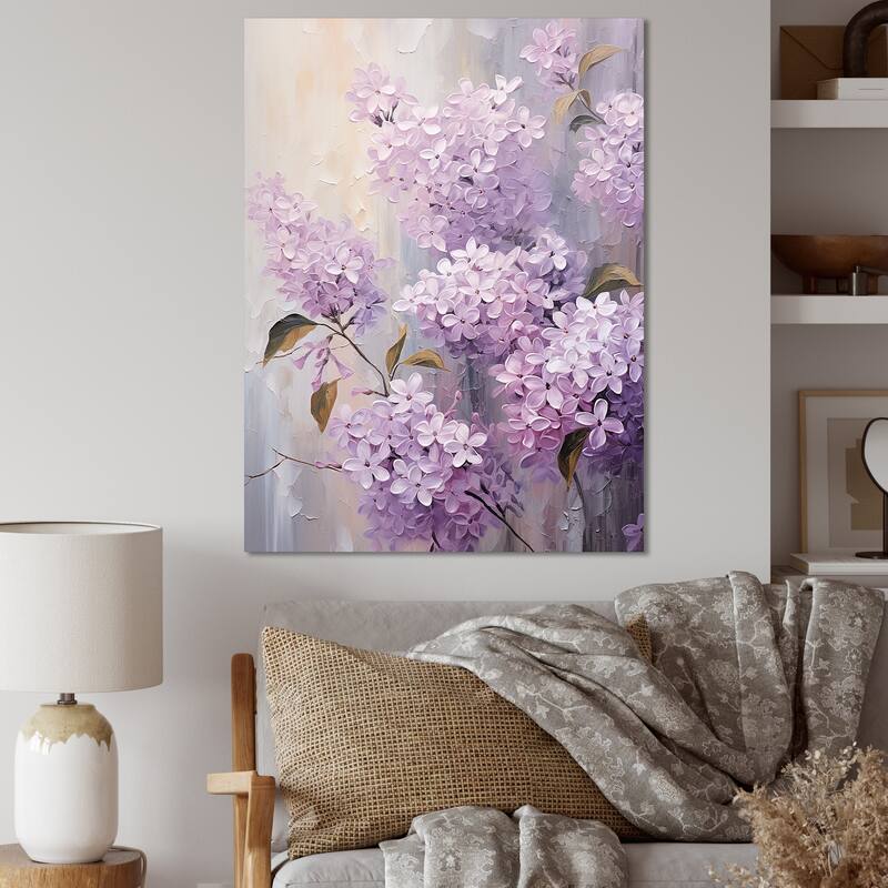 Designart "Blooming Lilac Melody" Lilacs Wall Art Bed Bath & Beyond